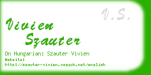 vivien szauter business card